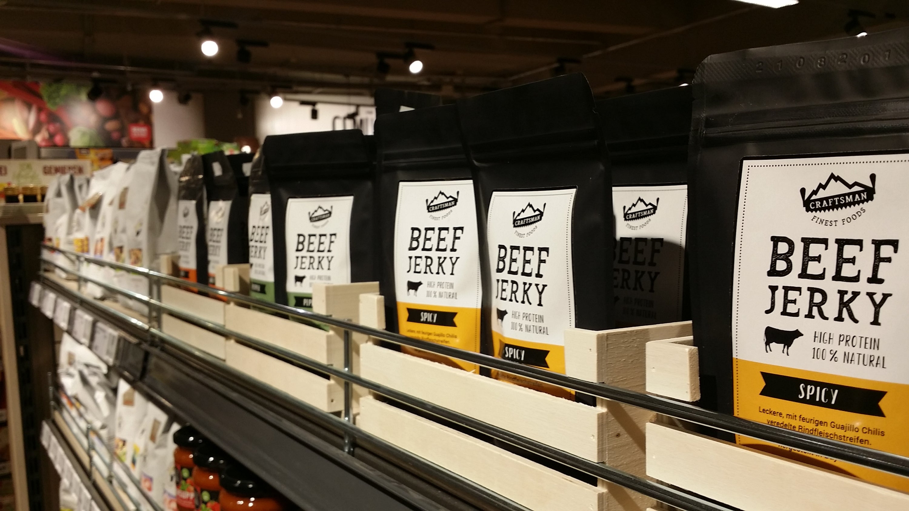 Craftsman Beef Jerkys jetzt auch bei REWE erhältlich
