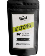 Biltong, Trockenfleisch aus Namibia, Südafrika Beef Jerky, ohne Zucker, mit Kräutern, mild, 100% natürlich, Rindfleisch