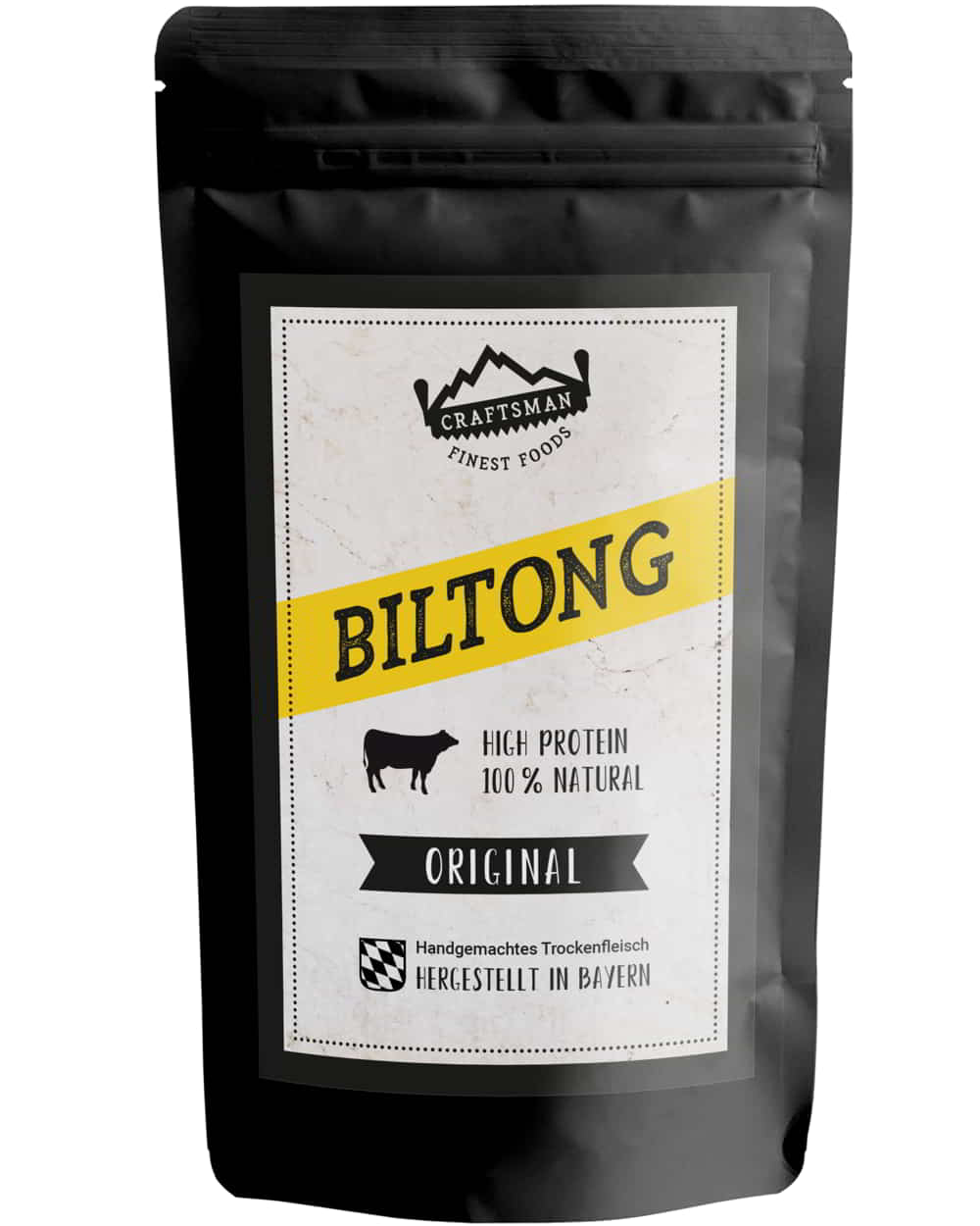 Biltong, Trockenfleisch aus Namibia, Südafrika Beef Jerky, ohne Zucker, Original, mit Koriander, 100% natürlich