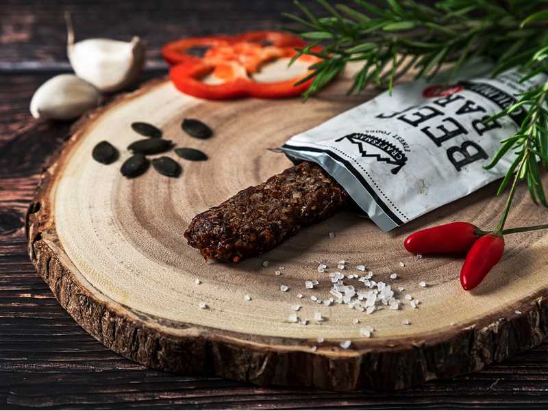Beef Bar, Beef Bar Original, Rindfleischriegel, Rindfleisch Riegel, Jerky Bar, Jerky Riegel, Beef Jerky Riegel, Beef Bar online bestellen, Fleisch Snack, Meat Snack, Craftsman Finest Foods, Beef Bar ohne Zucker, Beef Bar zuckerfrei