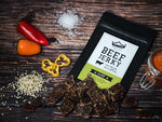 Beef Jerky bestellen, Beef Jerky ohne Zucker, Jerkey Beef Hemp, Trockenfleisch aus Deutschland Bayern, Beef Jerky online Shop, Craftsman Finest Foods, Natural Beef Jerky