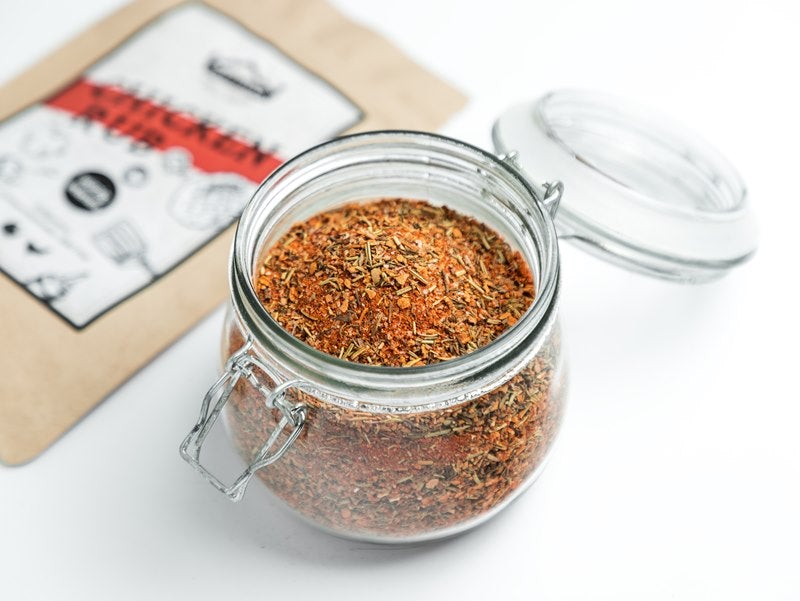 Chicken Rub, BBQ Rub, Grillgewuerz natürlich, Dry Rub, Trockenmarinade, Gewürzmischung zum Grillen, amerikanische Grillgewürz, Barbecue Rub, fertige Grillmarinade, Gewürz für Chicken Wings, Hähnchen Gewürz, Brathähnchen Gewürz