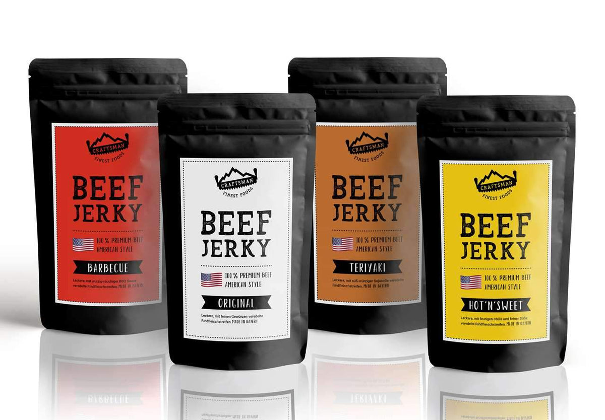 American Beef Jerky 4 Sorten Trockenfleisch online kaufen Craftsman